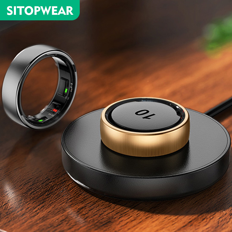 Smart Ring Blood Oxygen Temperature Sensor - 2025 Men Women Smart Ring Health