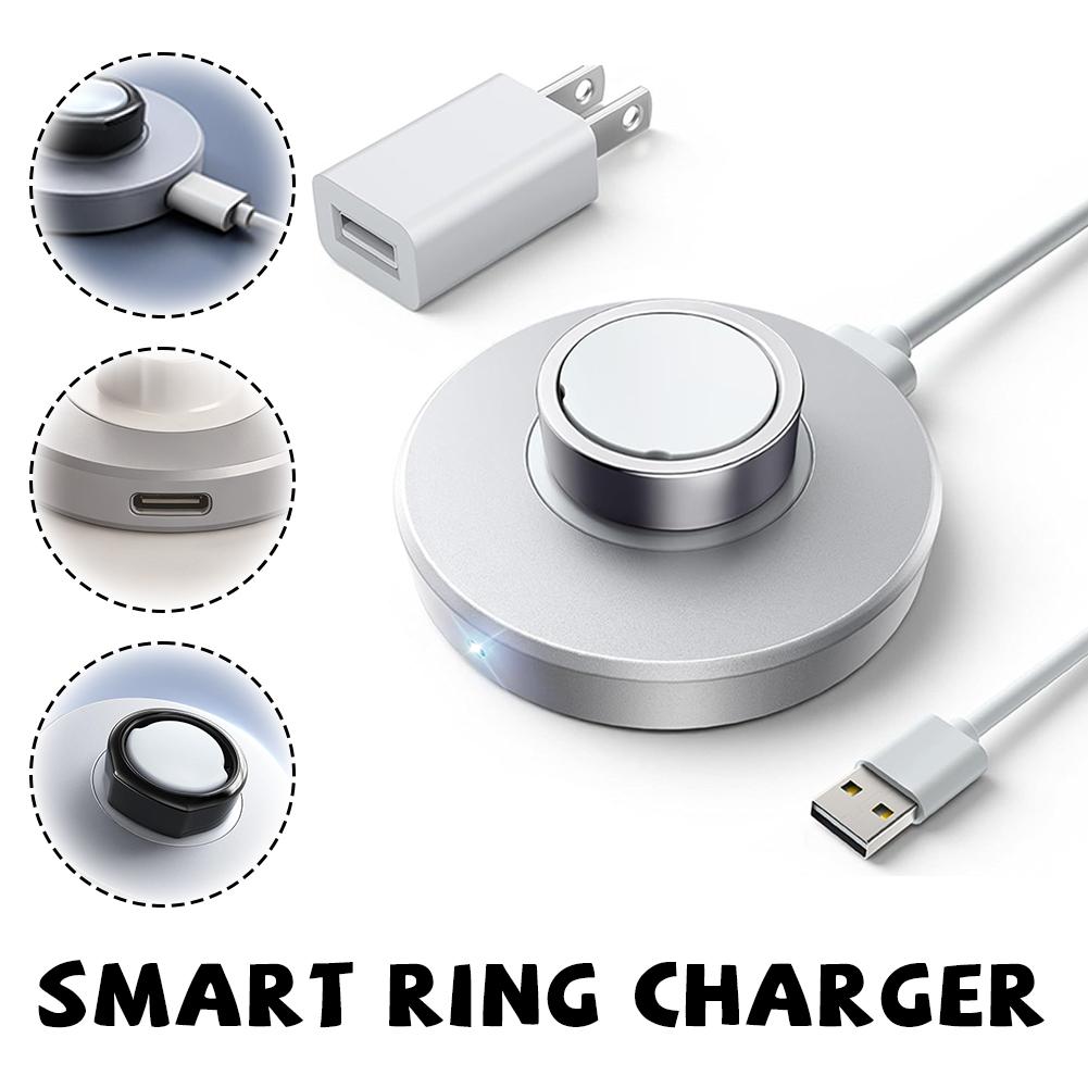 Smart Ring Wireless Magnetic Charger Dock - Portable Smart Ring Wireless Charger Dock
