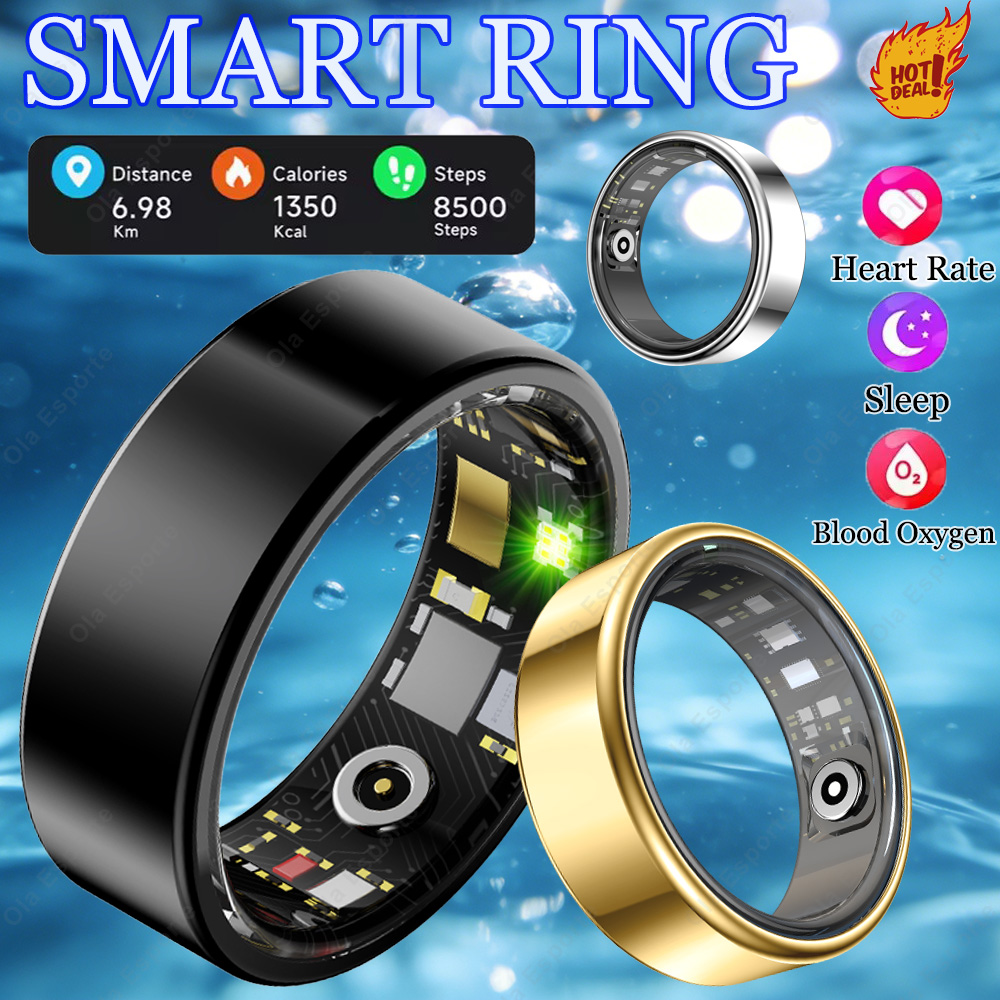 Smart Ring Health Tracker Heart Rate Sleep - New Multi-Functional Smart Ring Men Women