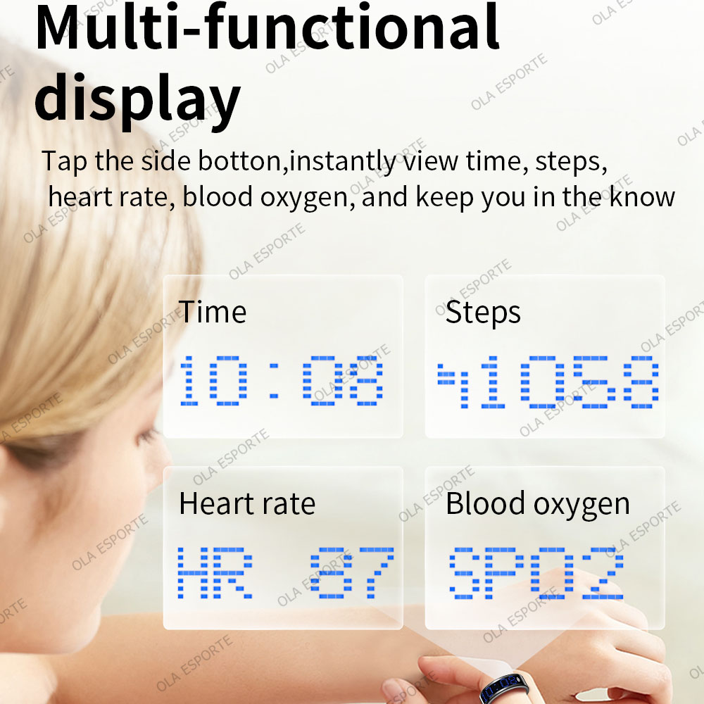 Smart Ring Display Screen Touc - đánh giá và giá Smart Ring Health Tracker Heart Rate Sleep