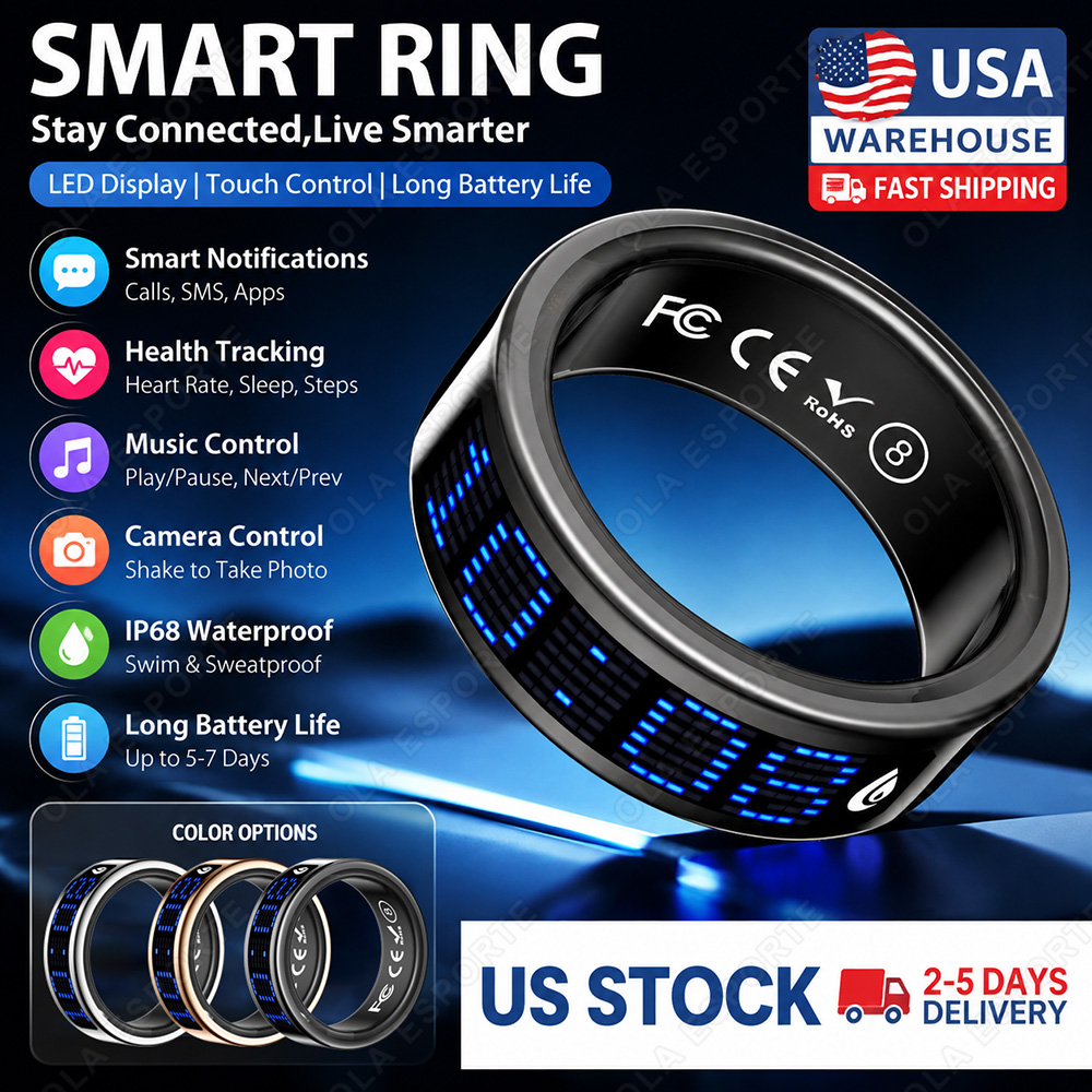 New 2026 Call ID Reminder Smar - đánh giá và giá Smart Ring Health Tracker Heart Rate Sleep