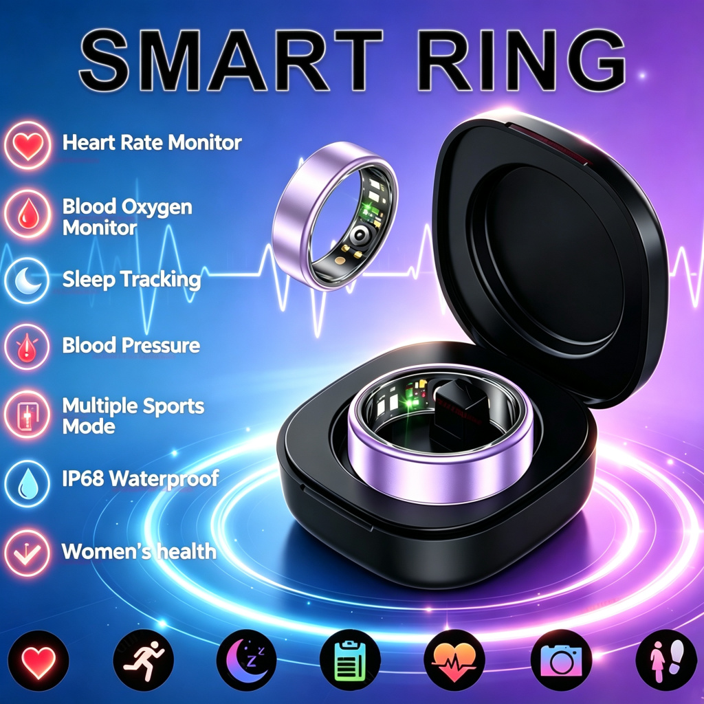 2026 Smart Ring Blood Pressure - đánh giá và giá Smart Ring Health Tracker Heart Rate Sleep
