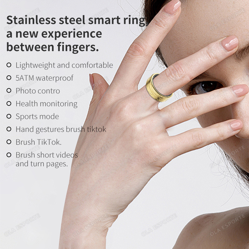 Stainless Steel Smart Ring Wat - đánh giá và giá Smart Ring Health Tracker Heart Rate Sleep