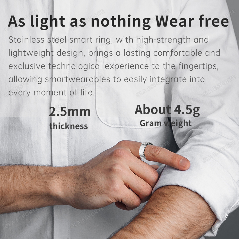 Stainless Steel Smart Ring Wat - đánh giá và giá Smart Ring Health Tracker Heart Rate Sleep