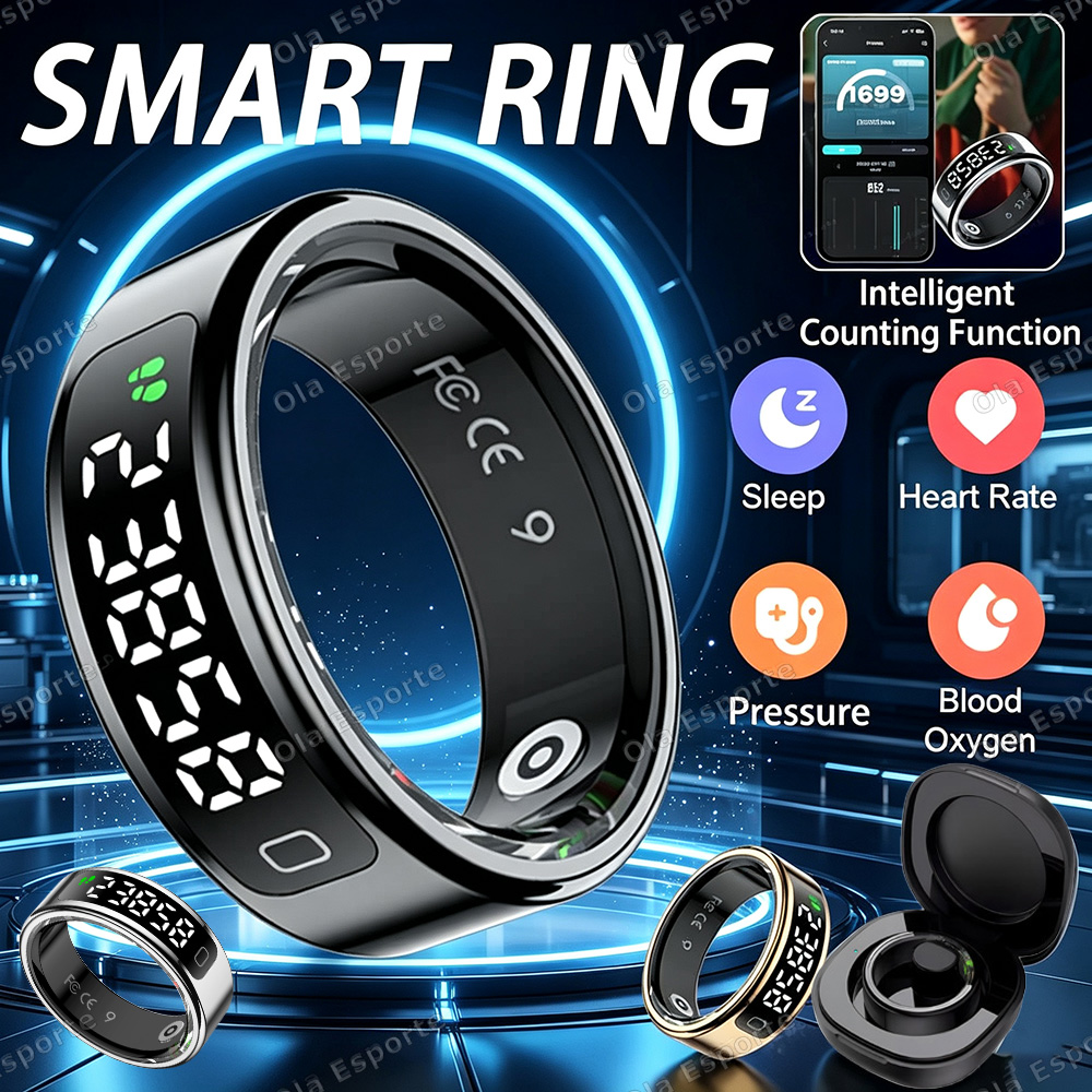 New Count Smart Ring Charging  - đánh giá và giá Smart Ring Health Tracker Heart Rate Sleep