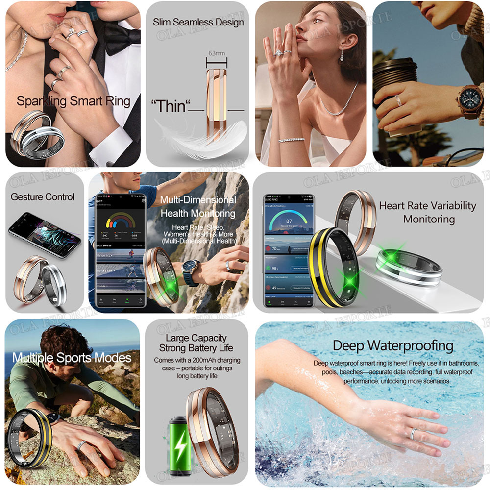 New Smart Ring Heart Rate Stre - đánh giá và giá Smart Ring Health Tracker Heart Rate Sleep