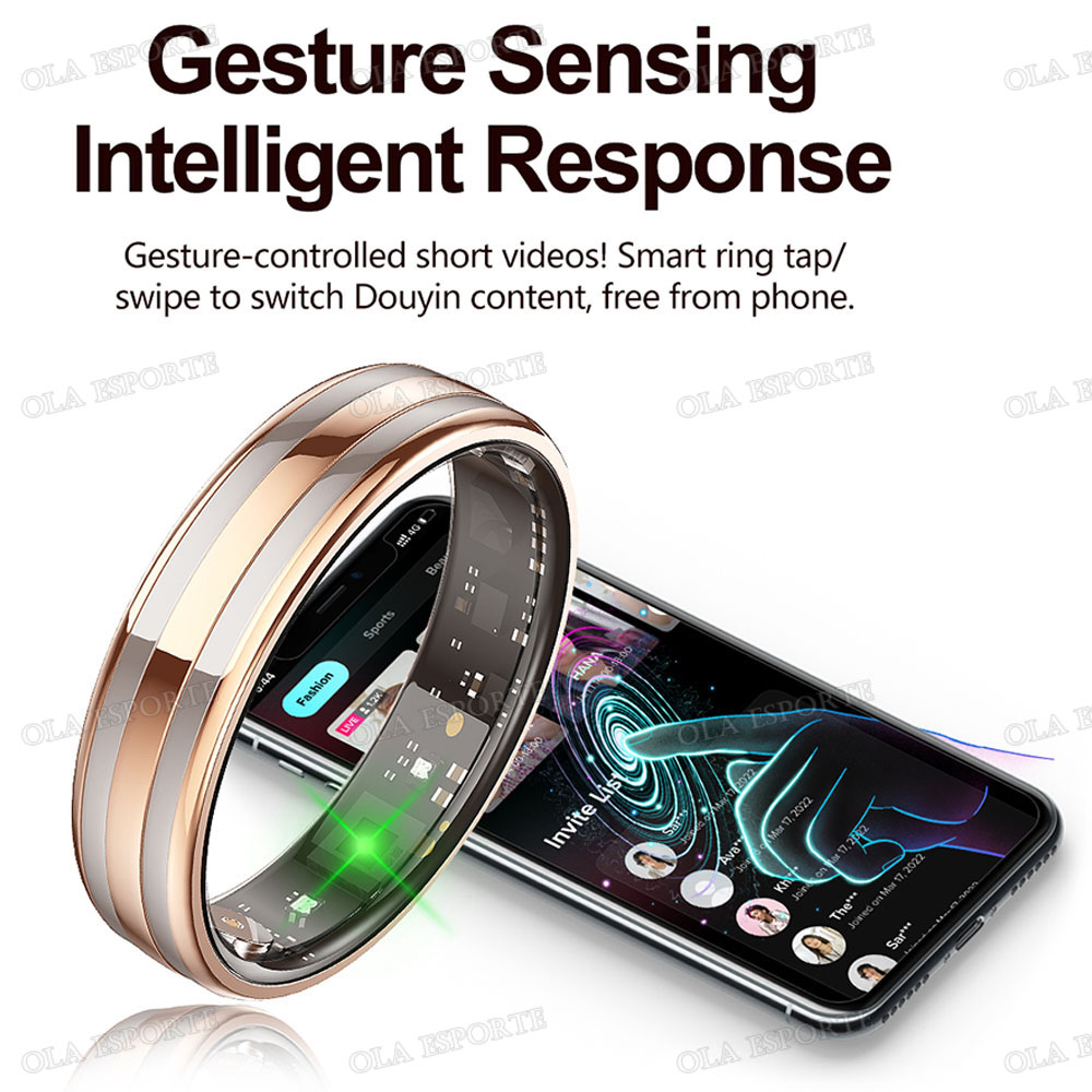 Gesture Sensing Smart Ring Hea - đánh giá và giá Smart Ring Health Tracker Heart Rate Sleep