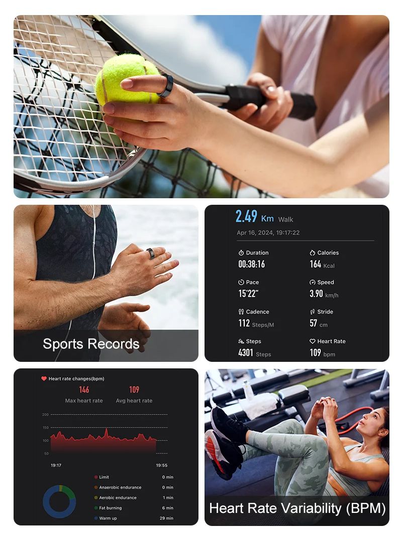 New Smart Ring R09 Health Moni - đánh giá và giá Smart Ring Health Tracker Heart Rate Sleep